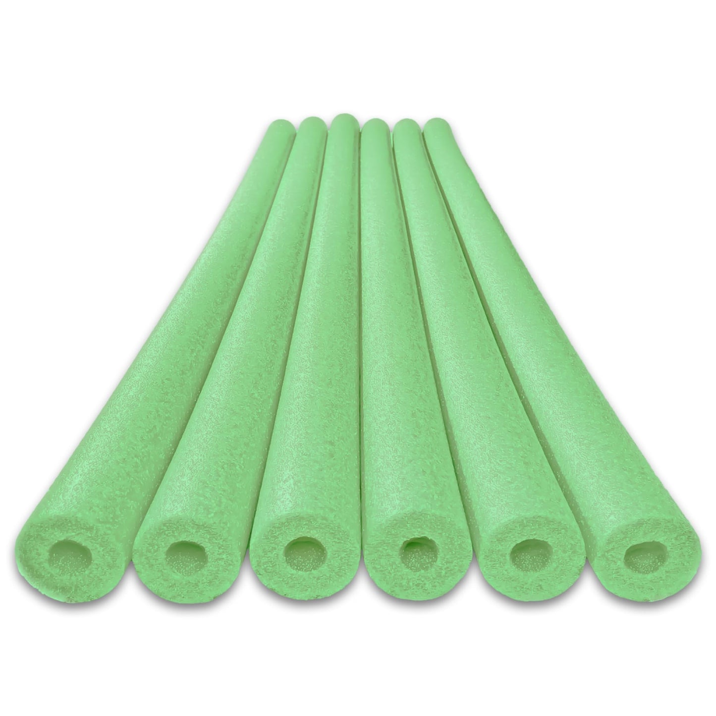 Oodles Of Noodles Deluxe Foam Pool Swim Noodles - 6 Pack Lime Green