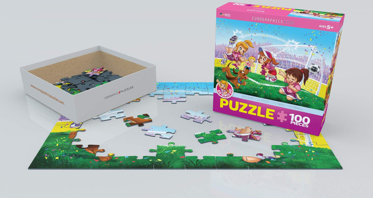 Eurographics Soccer Stars Go Girls Go! Puzzle (100-Piece)