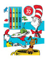 Bendon Dr. Seuss Cat in The Hat 48 Page Coloring and Activity Book with 4 Crayons 52986