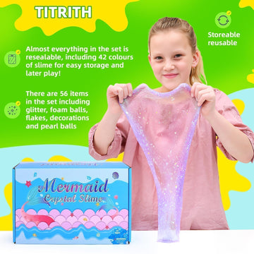 Mixed Pack Butter Clear Slime Set,Slime Kit For Girls 10-12,Perfect Toys Party Favors For Boys Girls 7-12 Years Old,Complete Diy