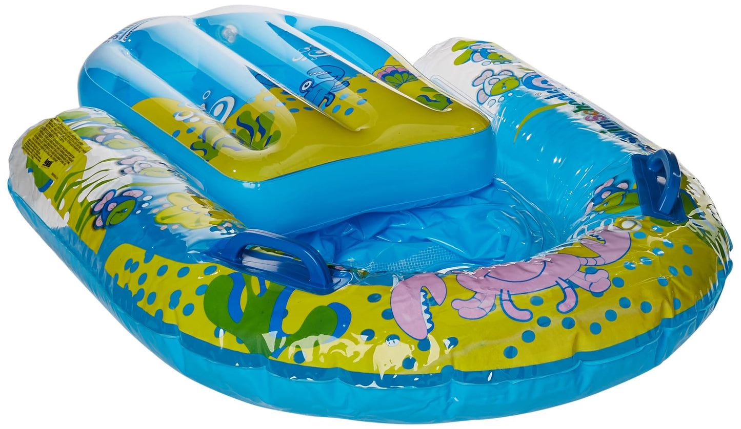 Swimschool 4-In-1 Progressive Swim Training Float - 18 Months And Up - Baby Pool Float, Cruiser, Or Kick Float With Kickboard An