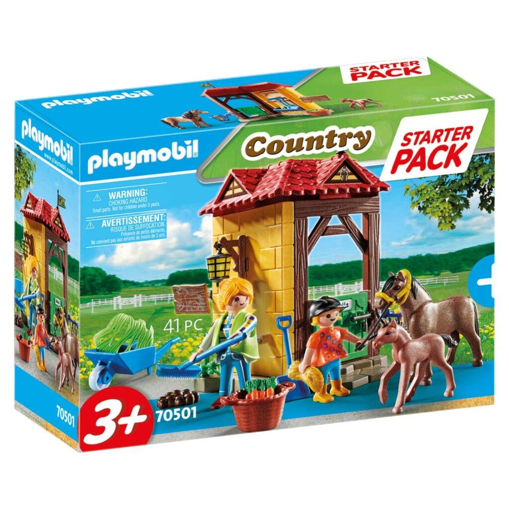 Playmobil Starter Pack Horse Farm, Standard Size, Multicolor, Model 70501, Plastic Material