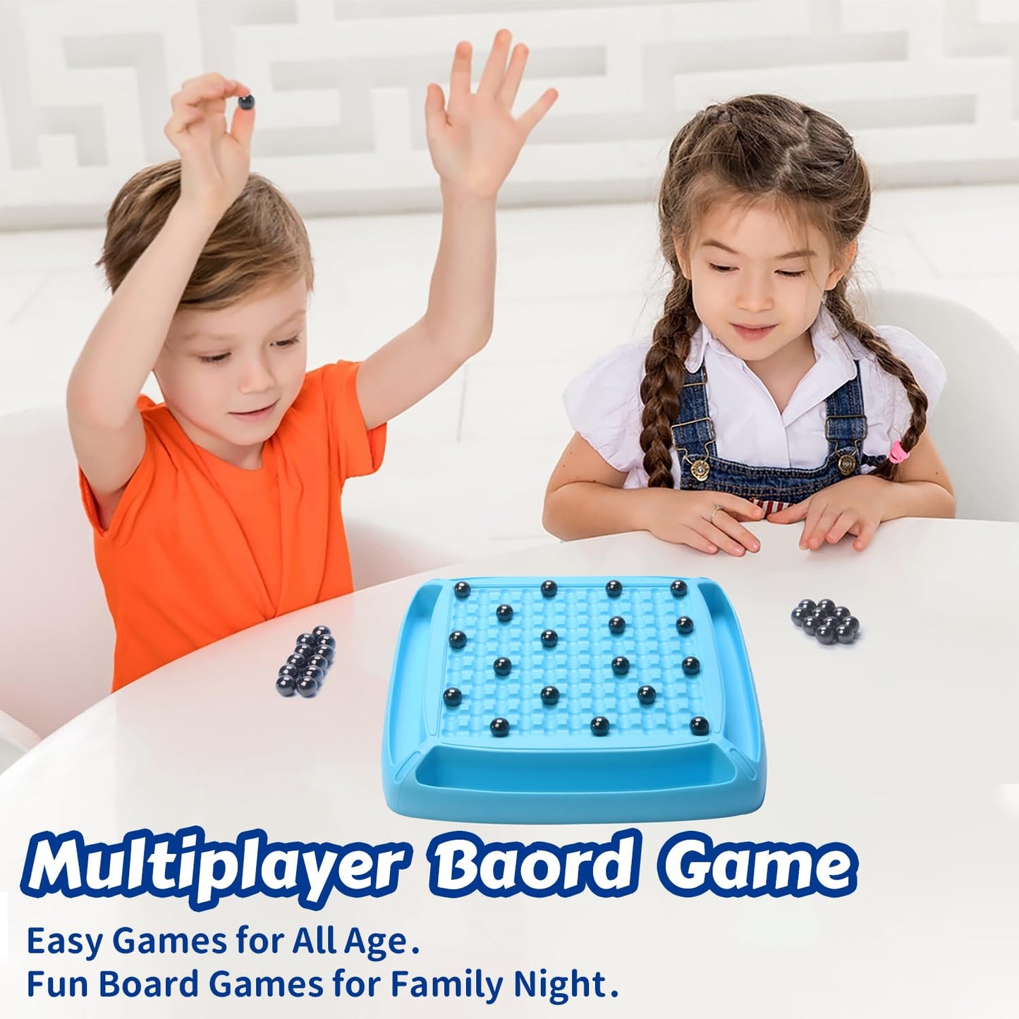 Magnetic Game Chess, Magnet Chess Fun Family Games For Kids And Adults, Table Top Board Game For Game Night 2-4 Players (Blue)