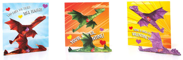 Playhouse Fold and Fly Dragons 28 Card Super Valentine Exchange Pack for Kids