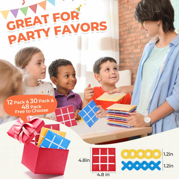 JoyCat Tic Tac Toe Strategic Board Game for Kids and Family,Birthday Party Favors,Classic Educational Toys for Goodie Bag Stuffe