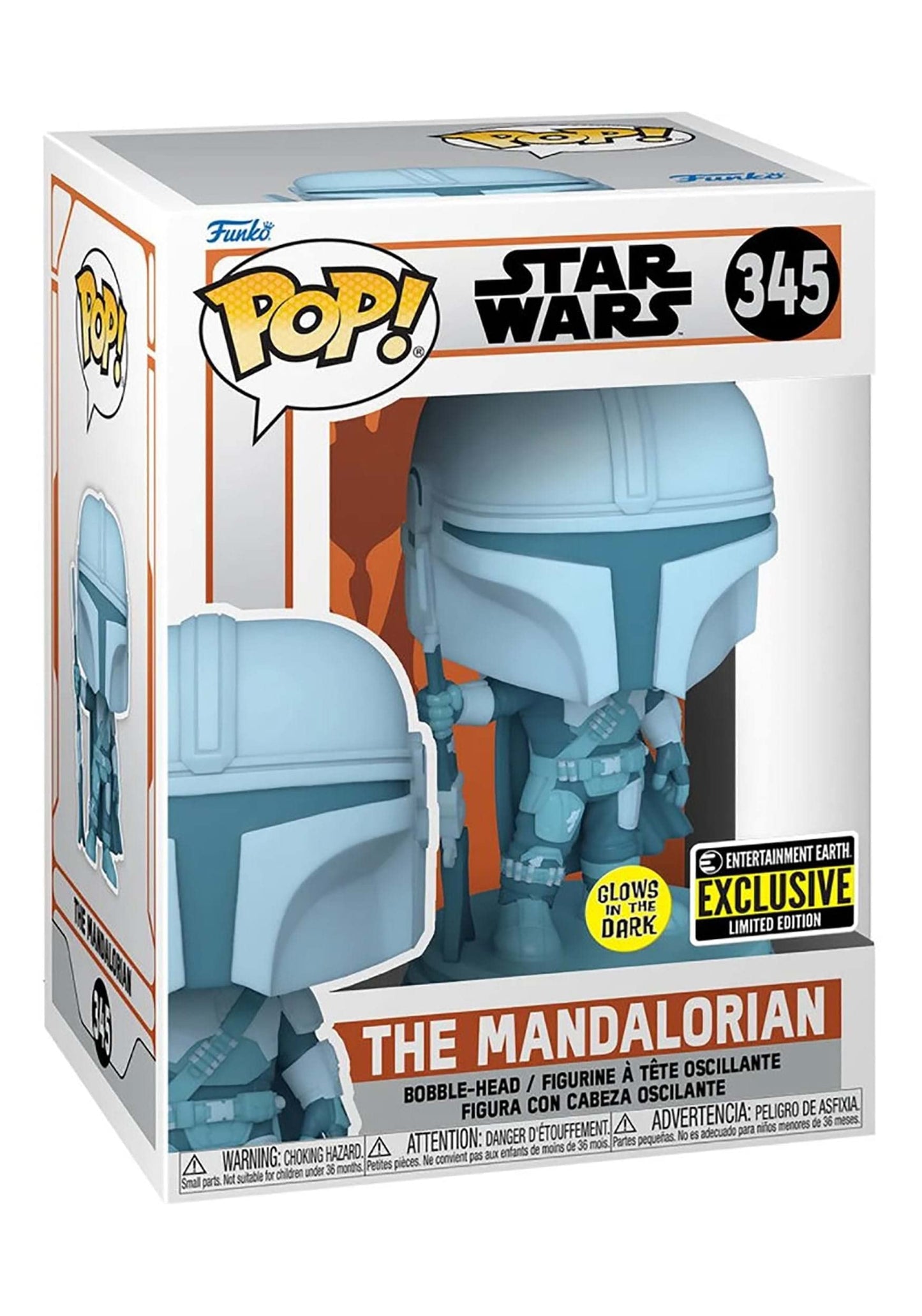 Pop Mandalorian Hologram (Star Wars) Funko Glow In The Dark Exclusive