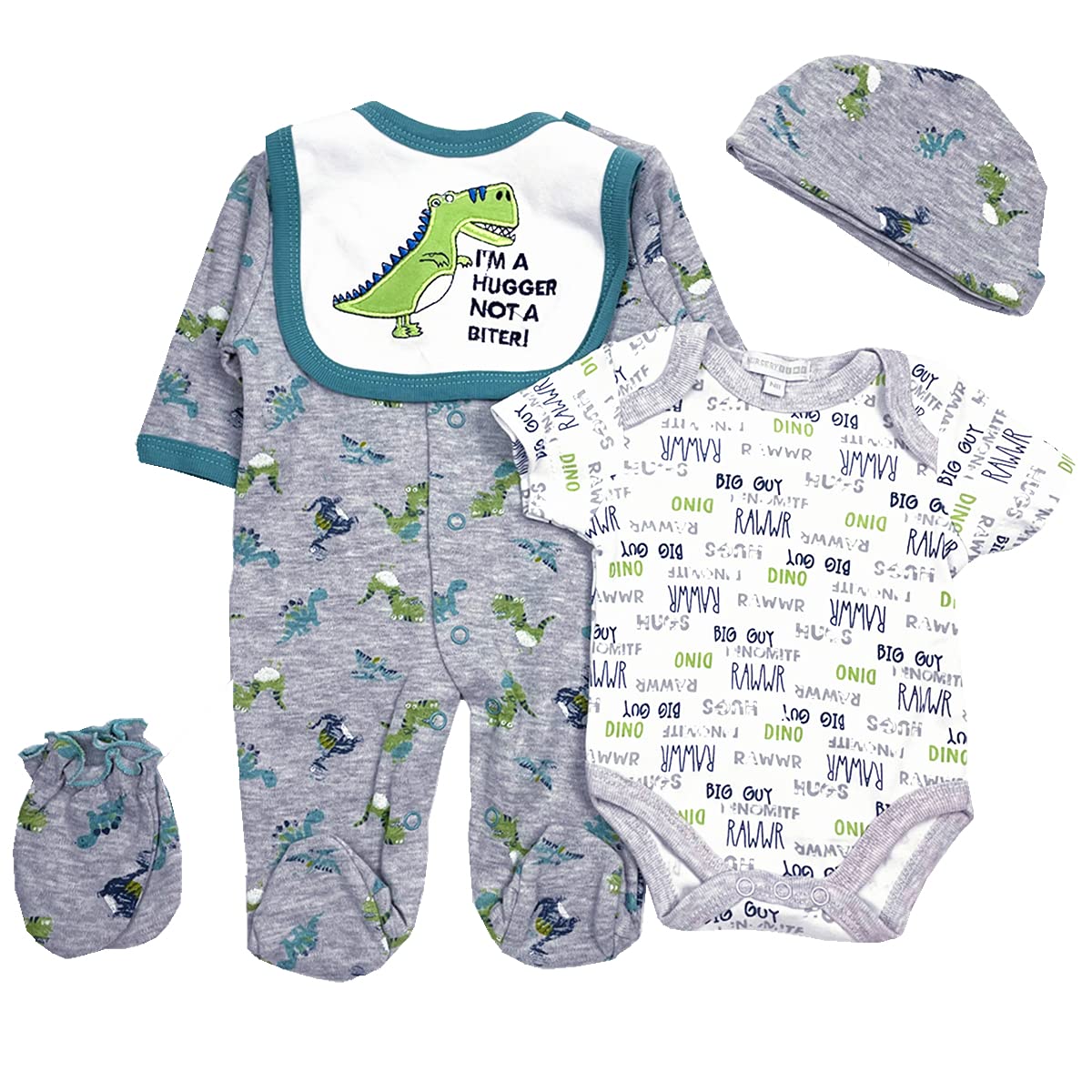 Reborn Baby Doll Clothes Boy 22 Inch Accesories Outfits 5 Piece Set For 20-22 Inch Reborns Doll Newborn Baby Boy Doll Clothing