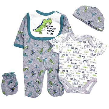 TatuDoll Reborn Baby Doll Clothes Set - 5 Piece Outfit for 20-22 Inch Newborn Boy Dolls, Cotton Material