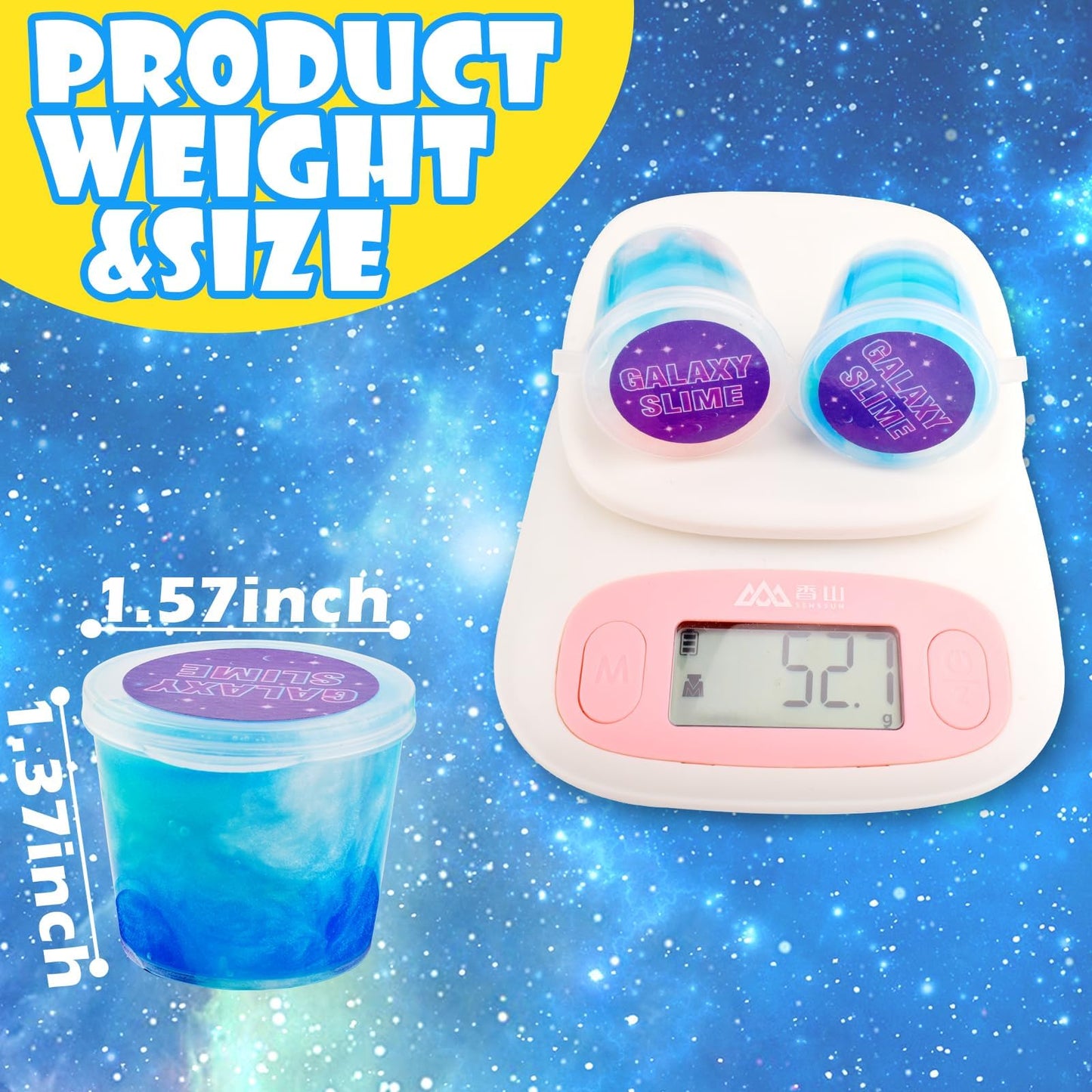 Generic 24 Pack Blue Mini Galaxy Slime, Super Soft & Stretchy Stress Relief Putty Toys, Classroom Reward, Christmas Stocking Stuffers, Girls And Boys Slime Party Favors