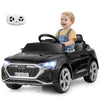 Costzon 12V Kids Ride On Car Licensed Audi Sq8, Remote Control Ride On Toy, Battery Powered Electric Vehicle With Spring Suspension, Music & 3 Speeds, Horn, Led Lights, Gift For Boys Girls 3+ (Black)
