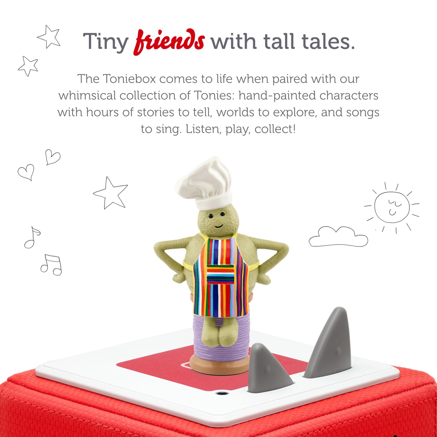 Tonies Tiny Chef Audio Toy Figurine - Medium Multicolored Plastic - Model 11000244