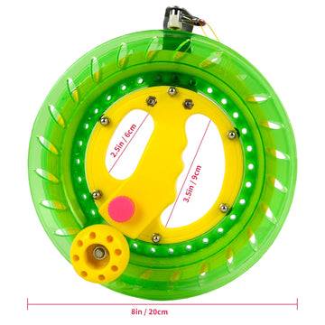 Simxkai Kite String Reel, Kite String Spool,Kite Line Winder 8Inches Dia, Come With Lock & 1000 Feet Line(Green)