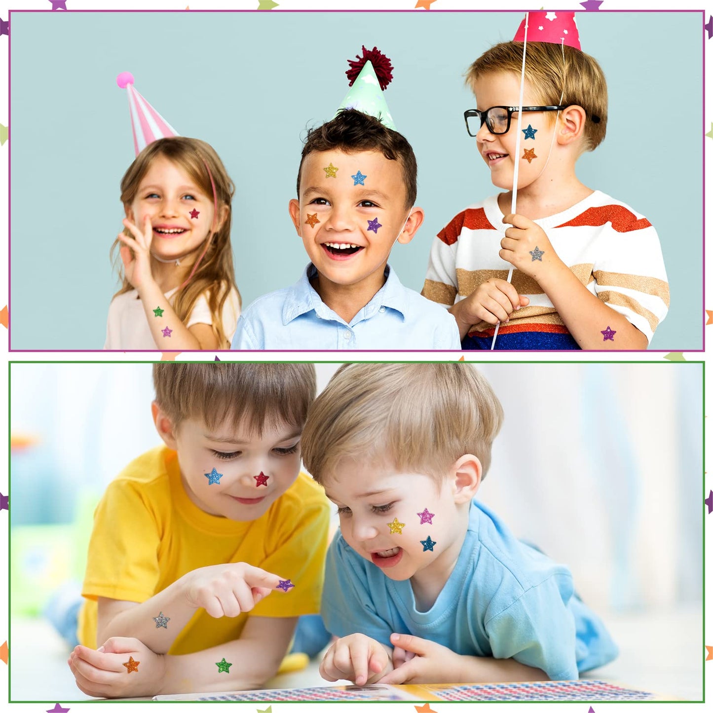 Lincia 1200 Pcs Star Glitter Stickers Sparkly Small Stickers For Kids Toddlers Teacher Reward Sheet Incentive Charts Classroom S