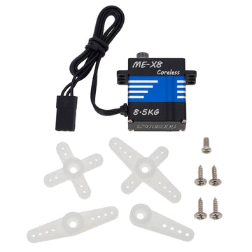 Meus Racing Rc Micro Servo 8.5Kg With High Torque For Scx24 Trx4M 1/10 1/8 Rc Crawler Car (Mex-8)