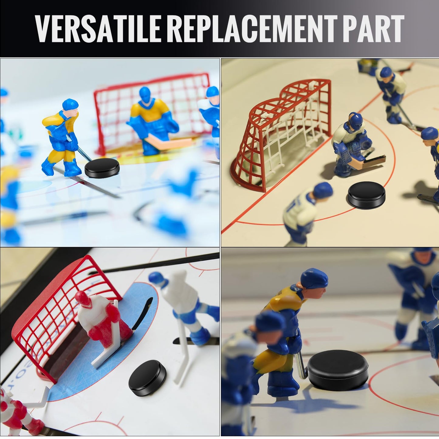 Liliful 0.98 X 0.33 Inch Mini Hockey Pucks For Tables Game Small Replacement Pucks Hockey Accessories For Adults Fun Entertainment Equipment(20 Pcs)