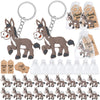 CiciBear 60 Pack Donkey Party Decorations for Guests, 20 Keychains, 20 Tags and 20 Gift Bags for Barnyard Farm Animal Themed Par