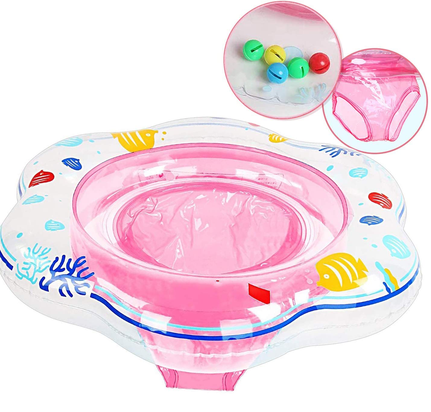 Baby Swimming Float Ring,Baby Inflatable Pool Floatie Baby Water Float Infant Swim Pool Rings For Toddler Kid Age 6-48 Months, B