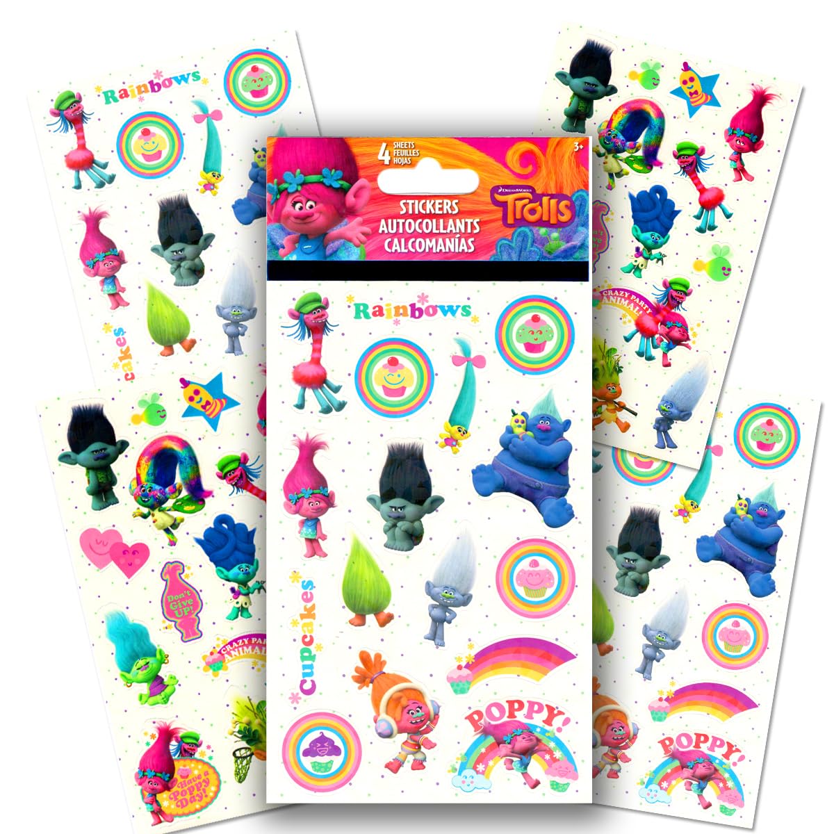 Dreamworks Trolls Coloring And Activity Books Bundle With Coloring Book, Activity Pack, Stickers, And More