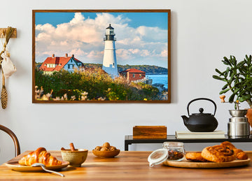 Jigsaw Puzzles 2 Pack 1000 Pieces - Wishdiam Puzzles For Adults - Lighthouses Portland Head Light Nature Landscape Impossible Challenging Puzzles For Home Decor Birthday Party Gifts Toy For Men Women