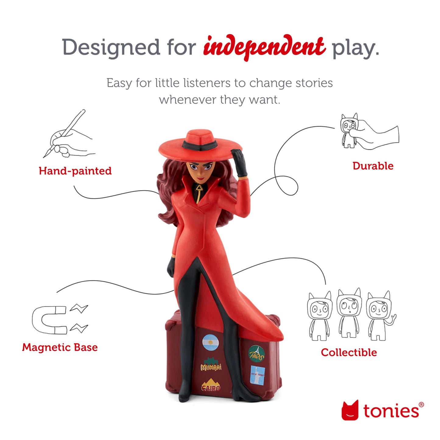 Tonies Carmen Sandiego Audio Toy Figurine