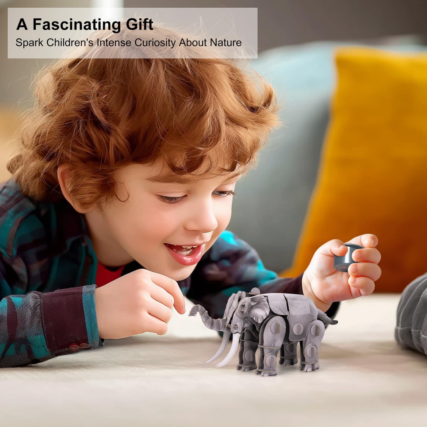 Makebug Elephant Toy Paper 3D Puzzles With Sound, Gift Toys For Kids Ages 8-12 Years Old,