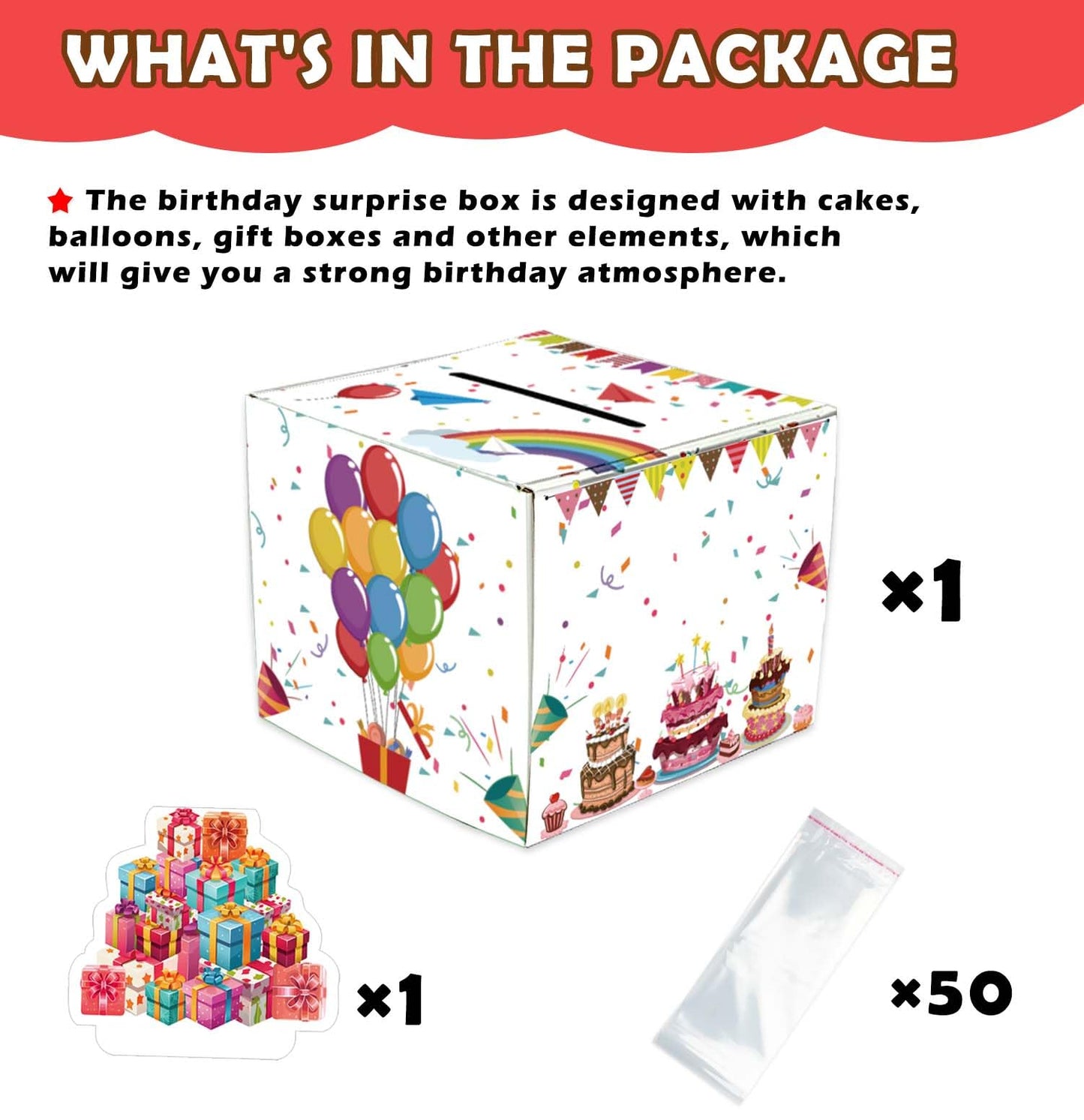 Sietdeseo Money Box For Cash Gift Pull Surprise Money Box With Plastic Bags Fun Money Gift Ideas For Kids Men Women Birthday Par