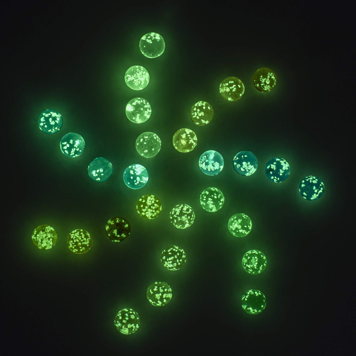 Glass Marbles For Kids Glow In The Dark Marbles , 16 Mm Marbles Shooters Games Bag Of Chinese Checkers Colored Glass Marbles Bul