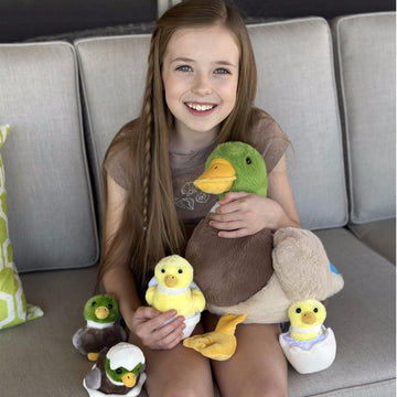 Maogolan Stuffed Duck Plush 16'' Large Stuffed Animal For Kids, Toddlers, Infant Nursery Item Mother'S Day Baby Shower Party Fav