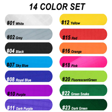 9Km Dwlife Nylon Ripstop Fabric, 14 Color Set: 60X39 Inch, 40D Waterproof, Lightweight, Windproof, Bulk Fabric For Kite, Tent, F