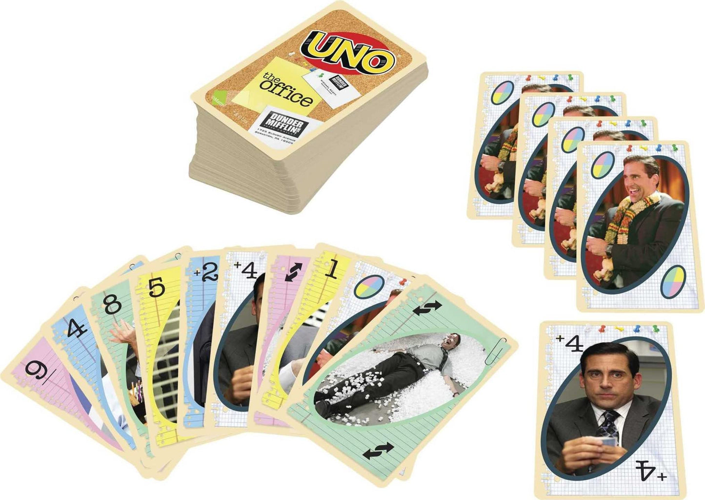 Mattel UNO The Office - Juego de Cartas con 112 Tarjetas e Instrucciones Regalo para nios mature-themedos o Noche de Juego Familiar a Partir de 7 aos