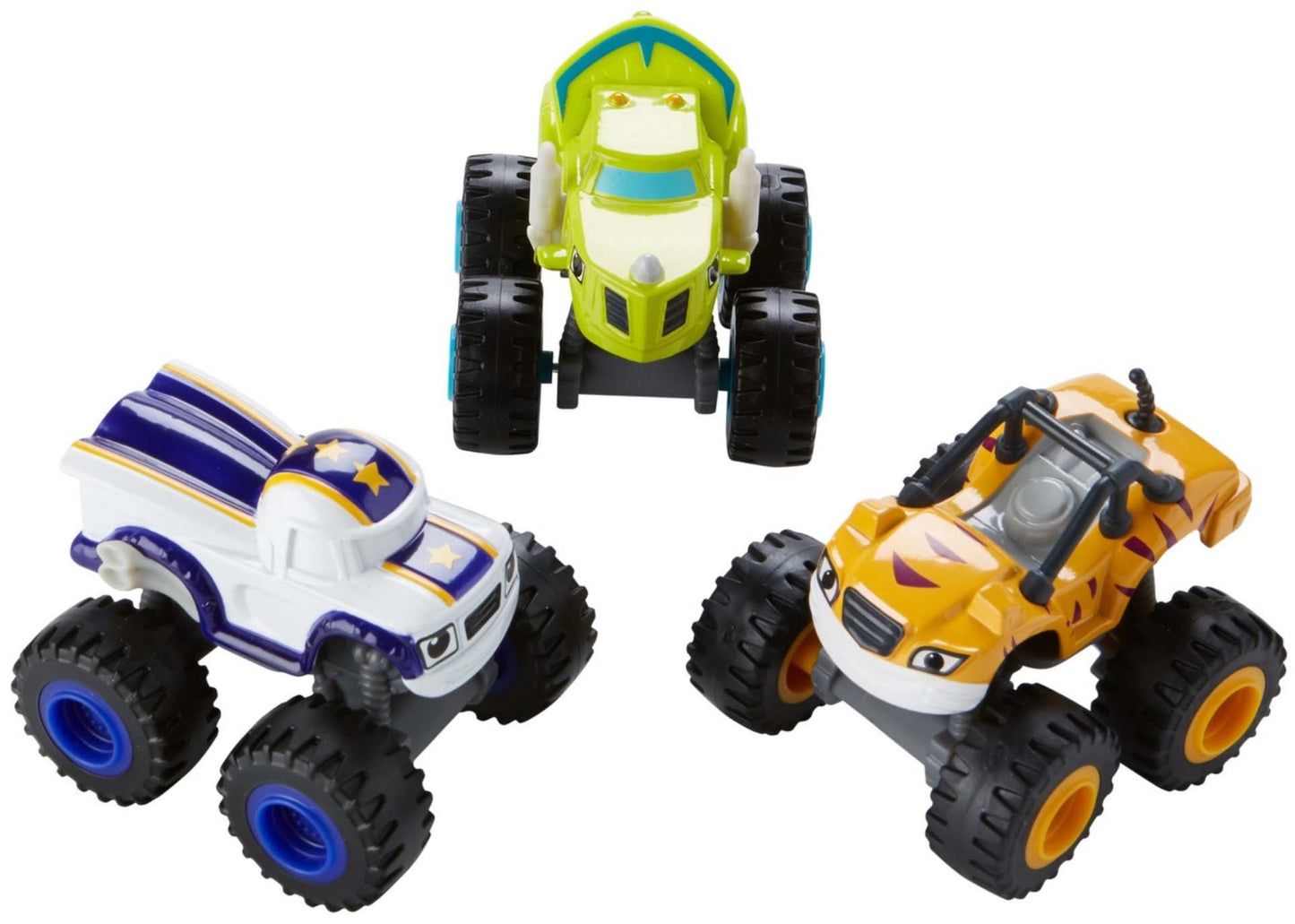 Fisher-Price Nickelodeon Blaze & the Monster Machines 3 Pack Die-Cast Pack #2-New