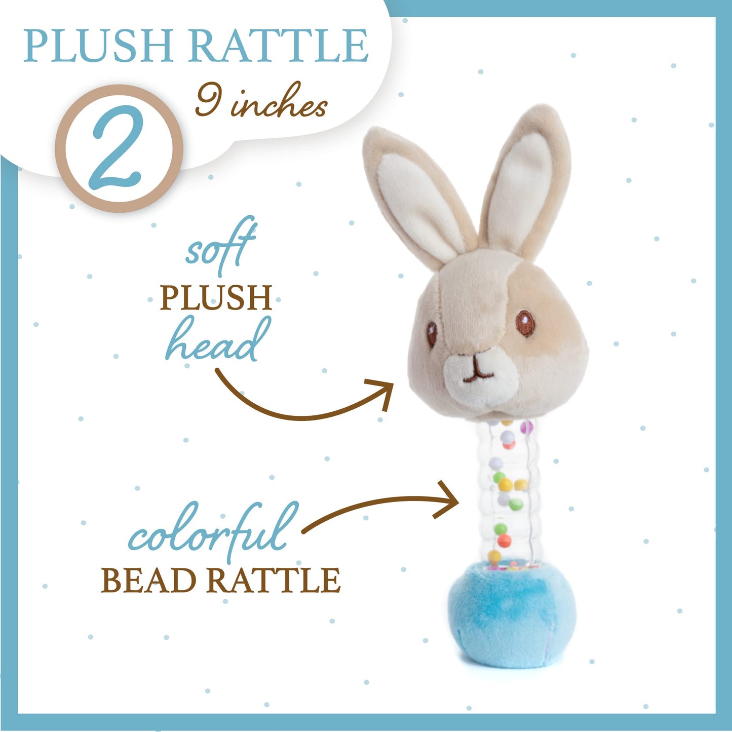 Kids Preferred Beatrix Potter Peter Rabbit Gift Set With Stuffed Animal, Rattle, And Teether