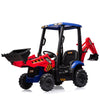 Hipicute 4 in 1 JCB Kids Excavator Ride On Toy with Remote Control & Front Loader & Digger Four Transformable Forms Kids Ride On Car Toy