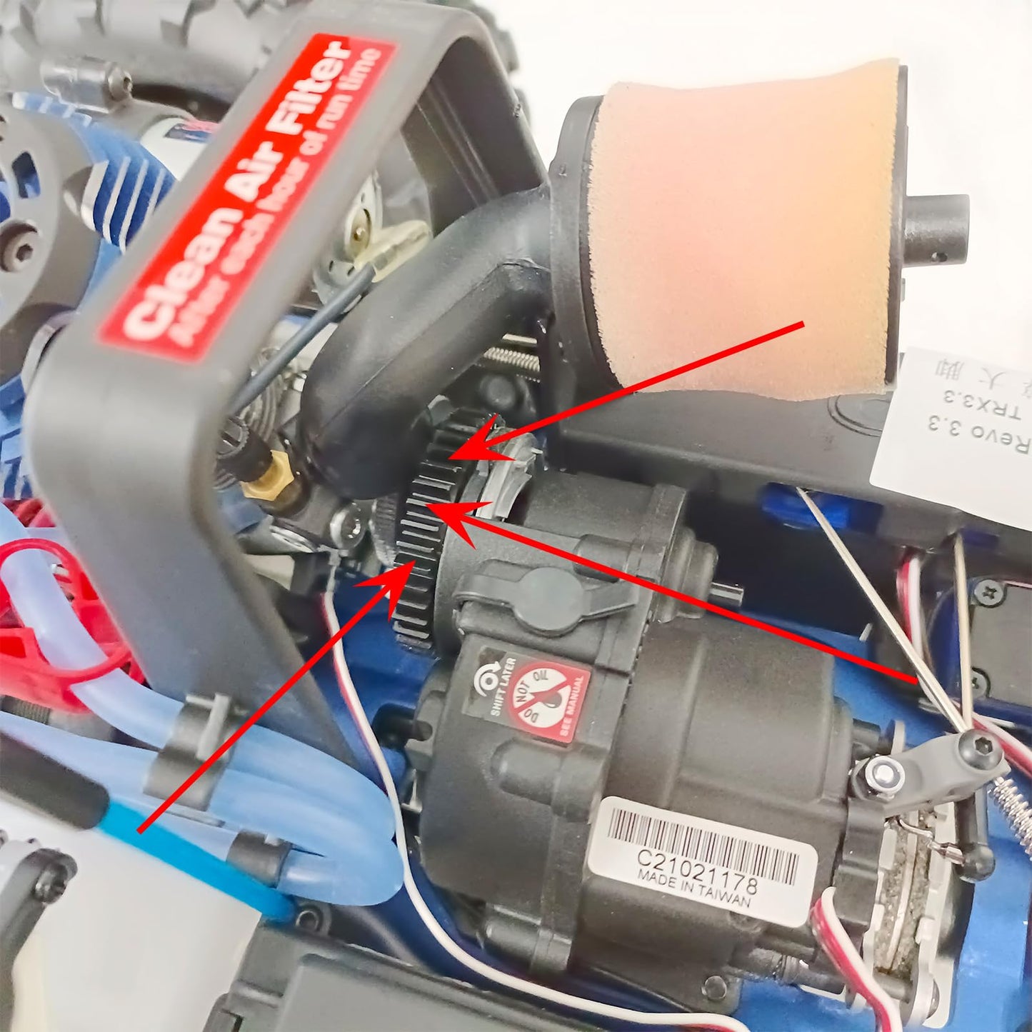 BRKRC Carbon Steel 1M 36T 38T 40T Main Spur Gear for 1/8 Tra-xxas Revo 2.5 3.3 Upgrade Parts (38T)