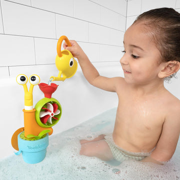 Yookidoo Toddler Baby Bath Toy (Ages 1-3) Pop-Up Snail Sprinkler - Garden Adventure Set With Watering Can (Mold Free) Attach To Any Tub Or Shower Fun For Bath Time - Great For Boys,Girls,& Kids