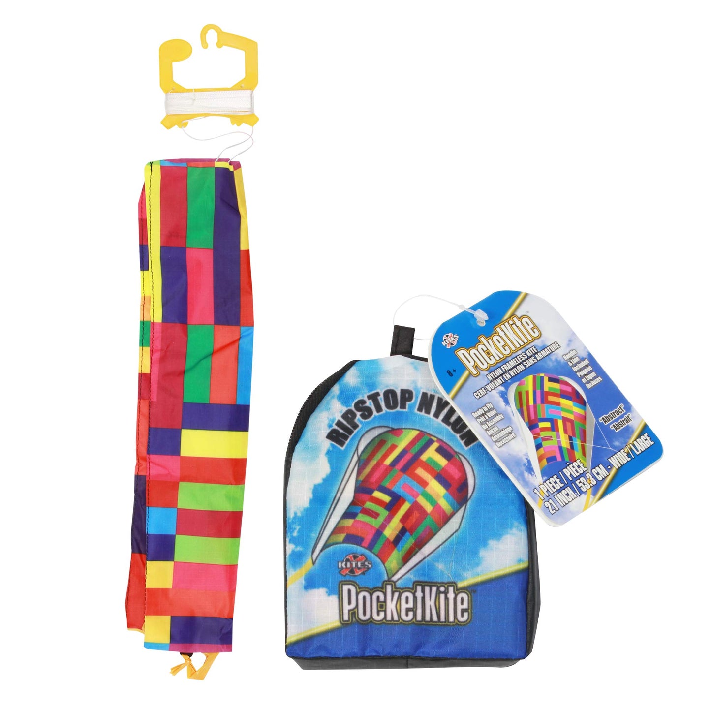 X Kites Pocketkite Nylon Frameless Kite, Abstract, 21 Inches