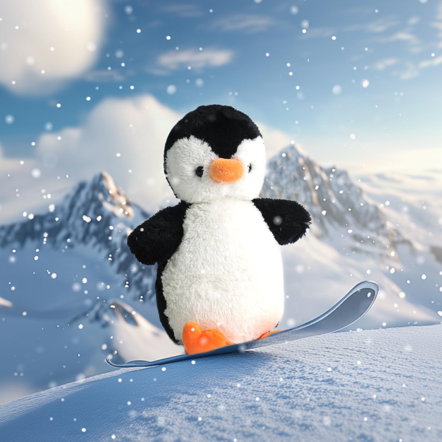 Recur Plush Penguin Stuffed Animal,Soft Plushie Penguin,9 Inches