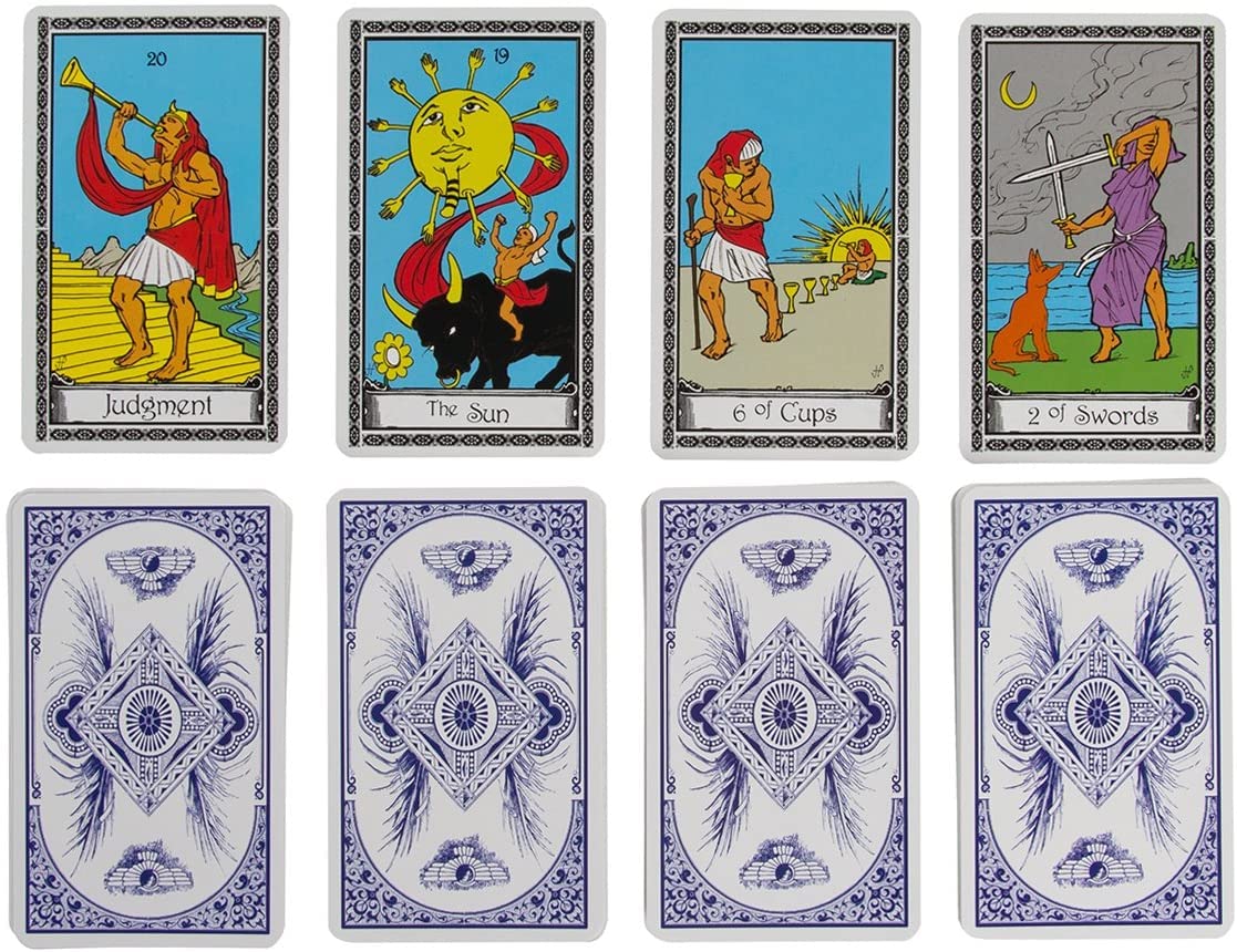 Miss Cleos Tarot Card Power Deck With 78 Egyptian Theme Mythological Divinity Cards- English Legend Included