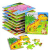 Puzzles for Kids Ages 3-5 9 Pack Wooden Jigsaw Puzzles for Toddlers Ages 3-5 16 Pieces Preschool Educational Learning Toys Set Animals Puzzles for 3 4 5 Years Old Boys and Girls