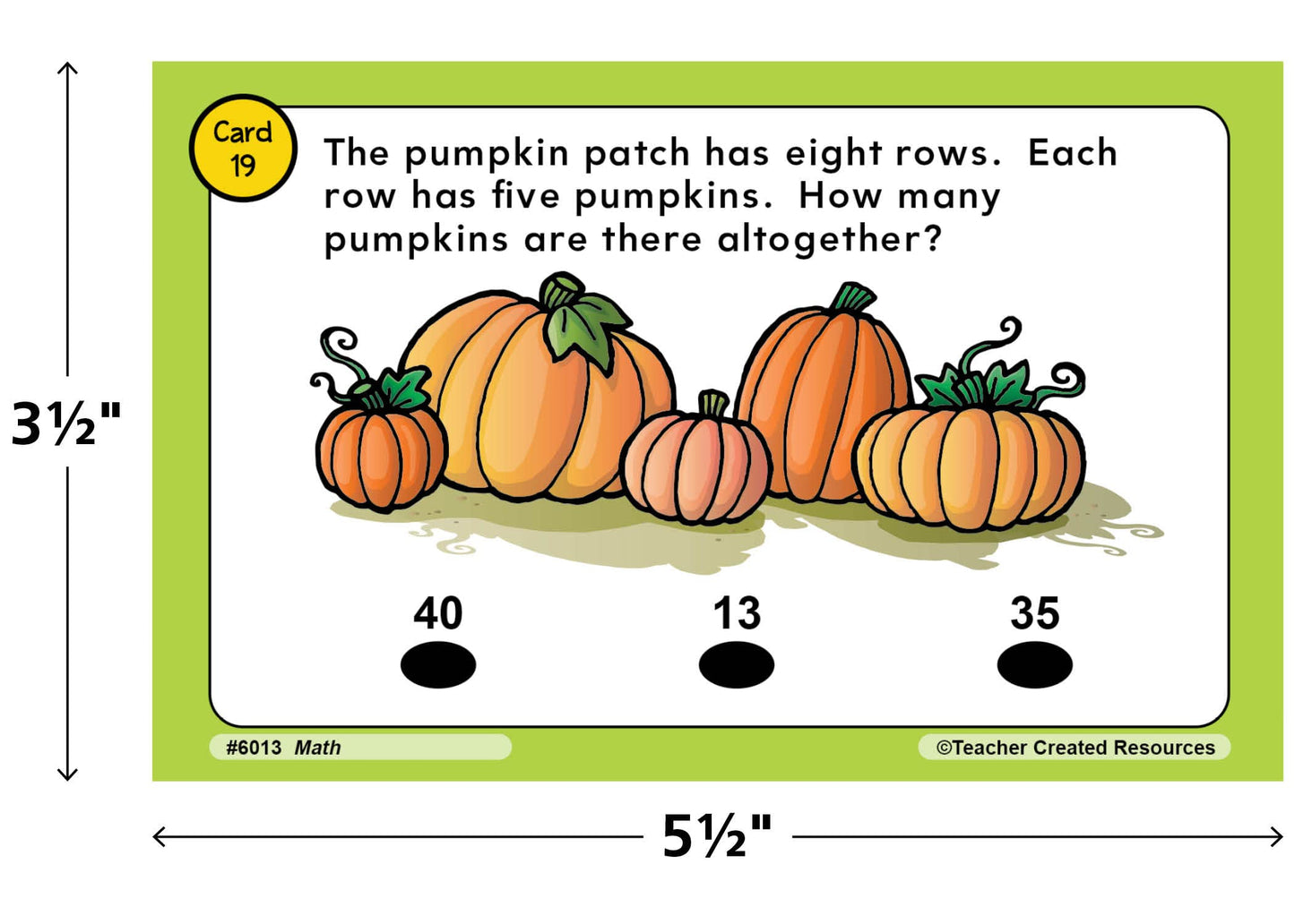 Teacher Created Resources Power Pen Learning Cards: Math (Gr. 3), 5.5', X 3.5', Multicolor