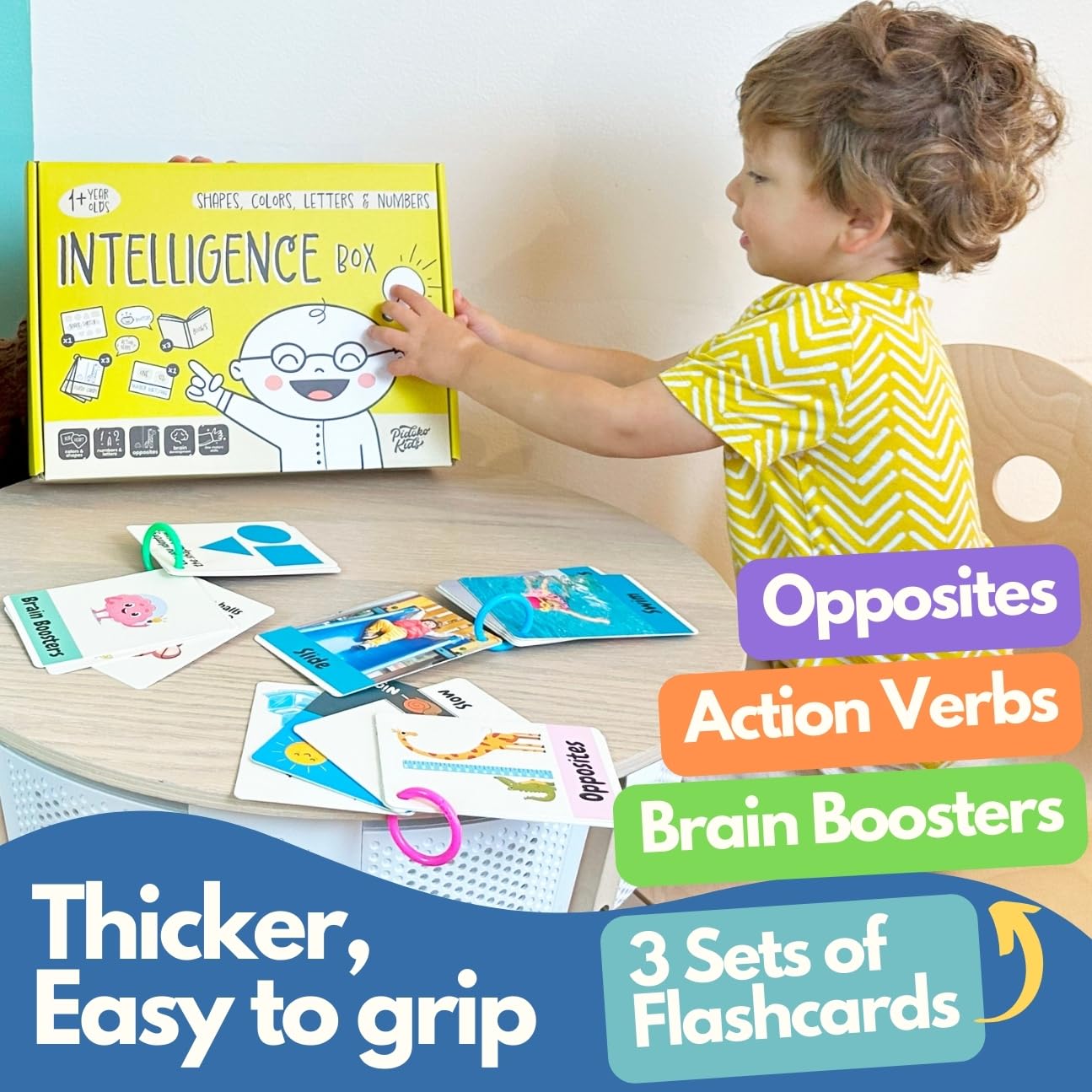 Montessori Toys for 1+ Year Olds - Toddler Learning Activities | Educational Books, Flash Cards & Puzzles Toys | Birthday Gifts