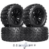 HobbyPark PreGlued Mounted 12mm Hex Hubs RC Truck Tires and Wheels 2.8 Tires with Foam Inserts for Traxxas Rustler Stampede Hoss