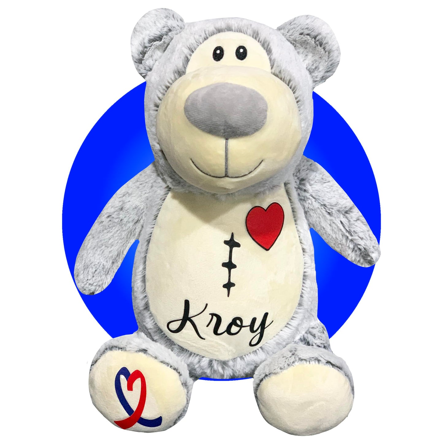 Personalized Chd Heart Warrior Teddy Bears - Heart Surgery Teddy Bear Gifts - Gifts For Kid Having Open Heart Surgery - Custom S