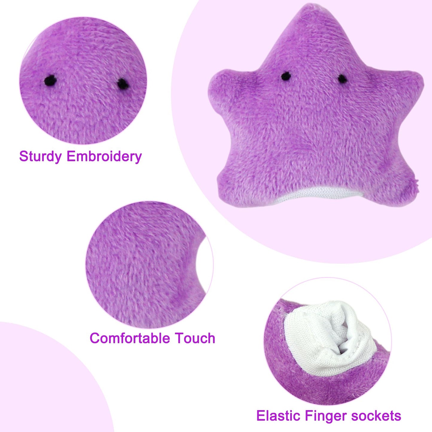 Sealive Plush Animals Finger Puppet Toys - Mini Plush Figures Toy Assortment For Kids, Soft Hands Finger Puppets Game For Autistic Children, Great Family Parents Talking Story Set
