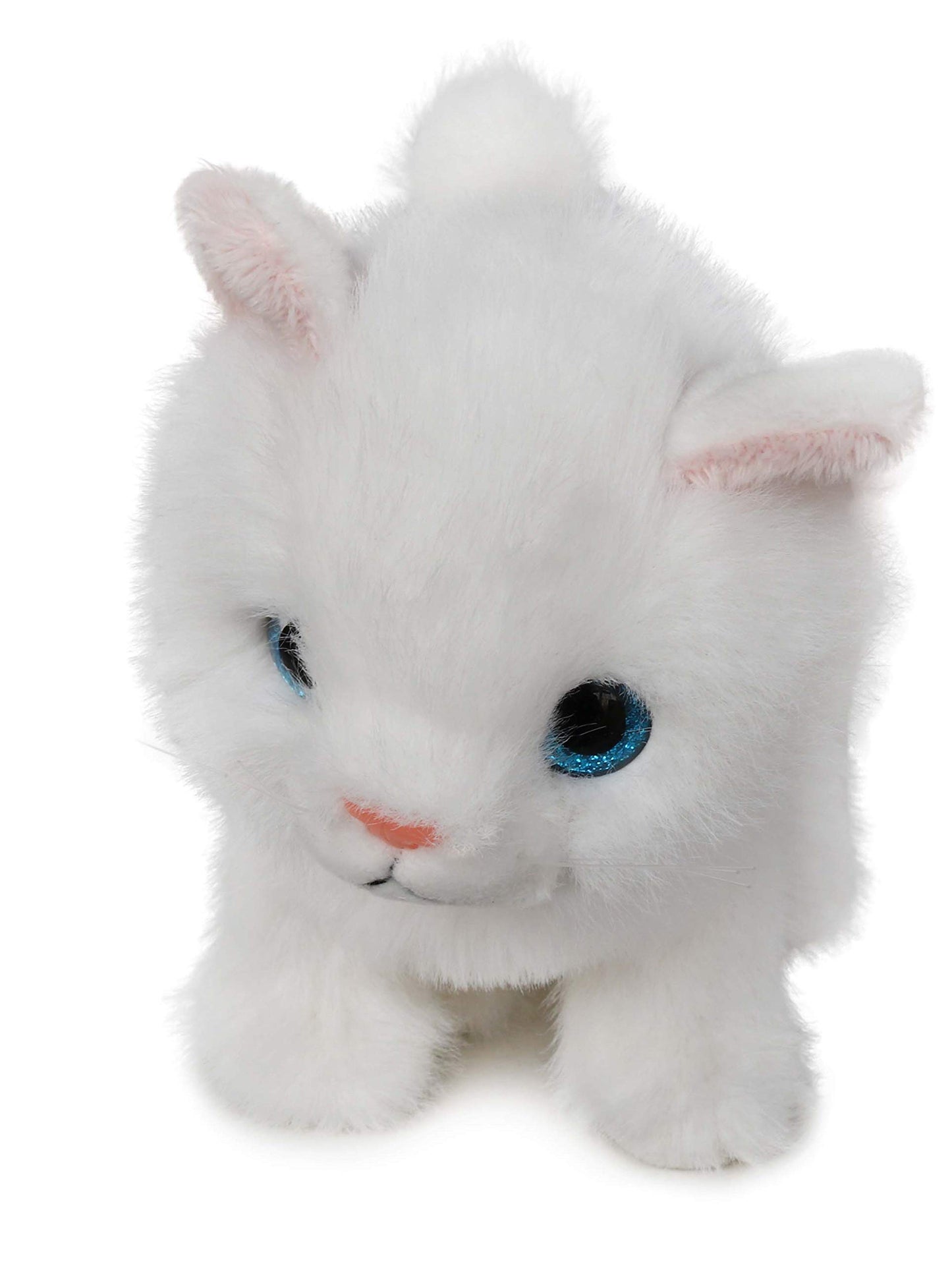 Ice King Bear Plush Toy - Fluffy Little Cat Stuffed Animal, 6 Inches, White