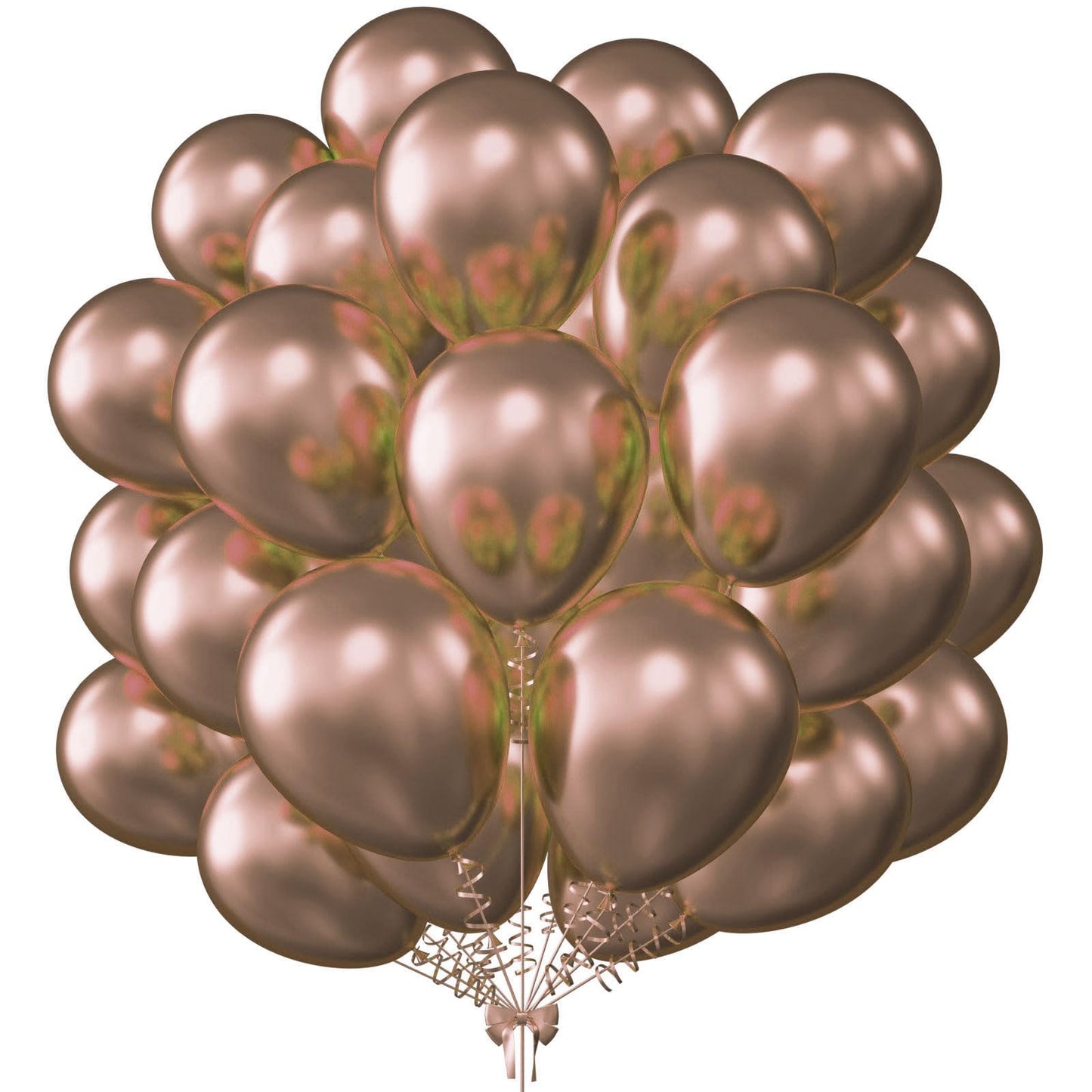 Kalor 12 Inch Metallic Rose Gold Balloons, 50 Pcs Latex Helium Metallic Balloons For Kid'S Birthday Party, Baby Shower, Wedding, Graduate Party Decorations