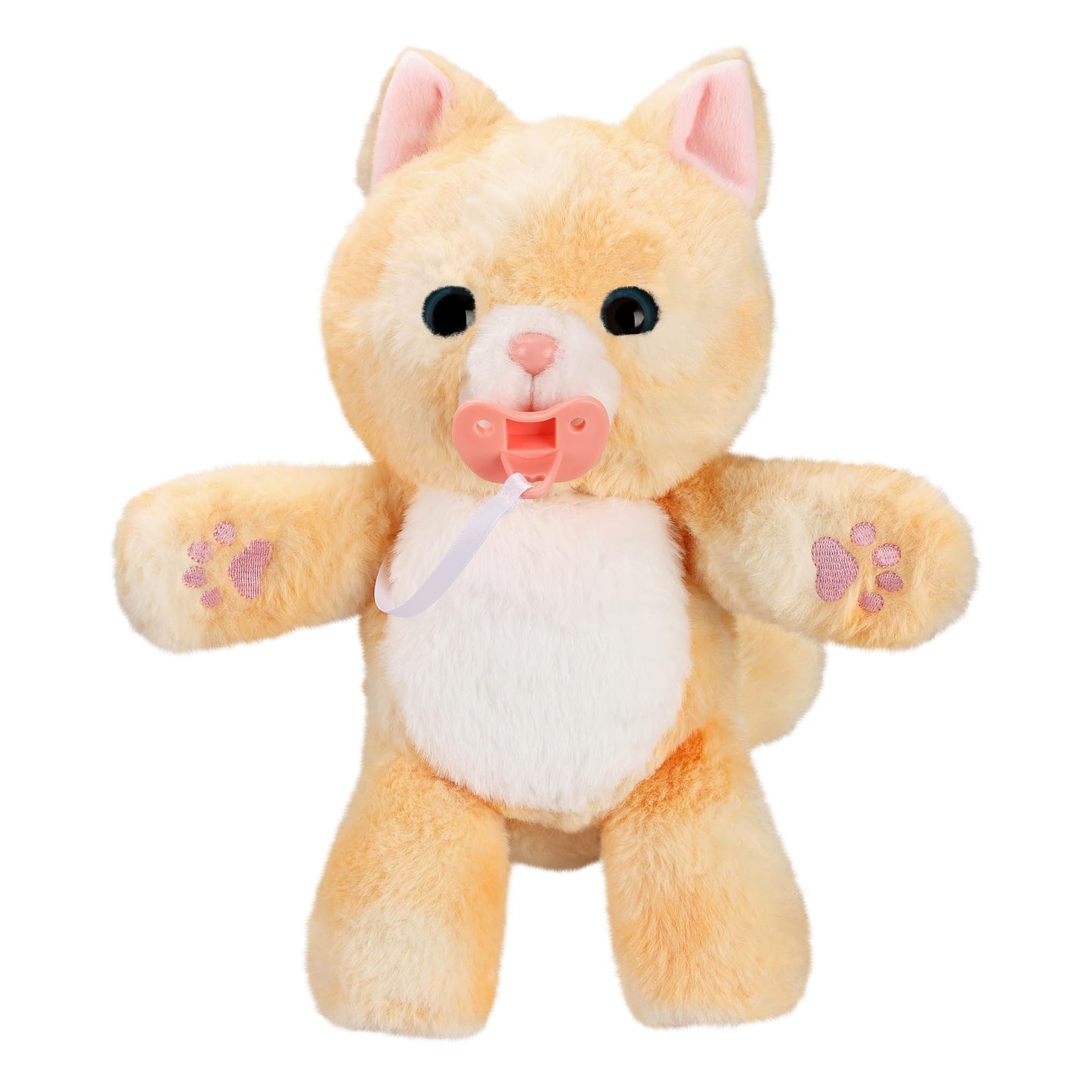 Little Live Pets - Cozy Dozys: Ginger The Kitty | Interactive Plush Toy Kitty. 25+ Sounds And Reactions. Magical Eye Movement. Blanket, Pacifier And Batteries Included. For Kids Ages 4+