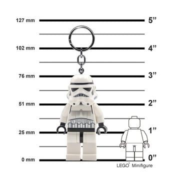 Lego Star Wars Keychain Light - Stormtrooper - 3 Inch Tall Figure (Ke12H), Ages 6+, Includes 1 Keychain Light