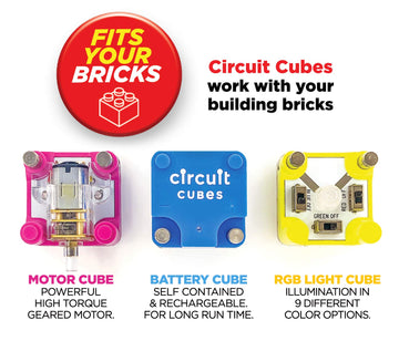Circuit Cubes Gears Go! Multi-Vehicle Mobility Launch Kit - Engineering Stem Kit For Children And Adults
