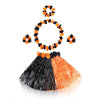 Fortuning'S Jds Girl'S Hawaiian Hula Grass Skirt For Party Outfits Kids Flowers Costume For Luau Tropical Beach Party Decor